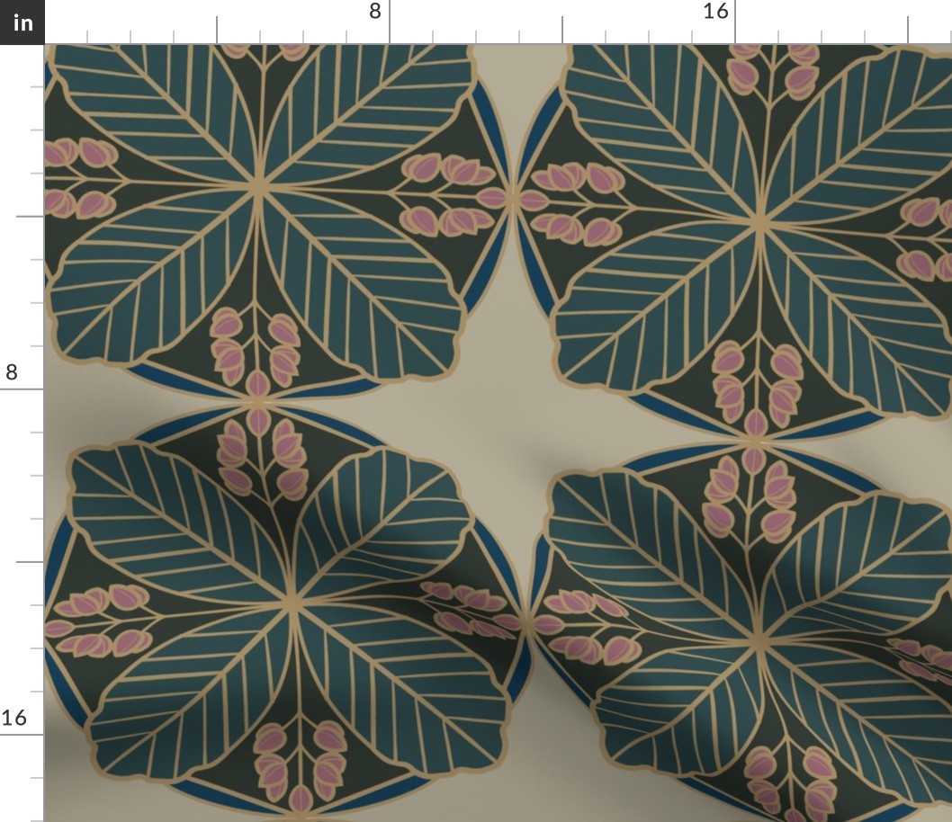 MOROCCAN_INDIAN ALMOND TREE_TILE_turquoise