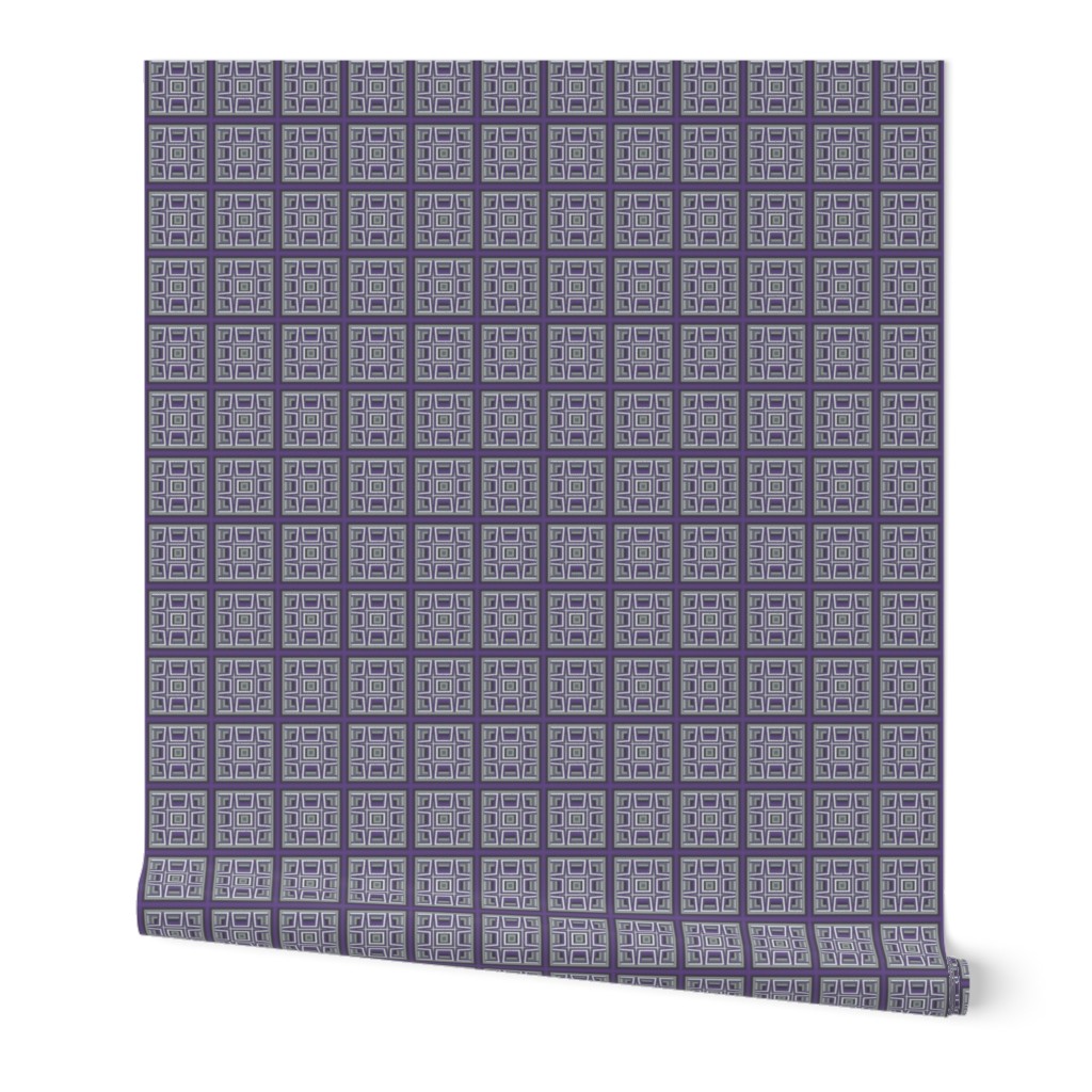 Plum Tiled Grid © Gingezel™ 2012