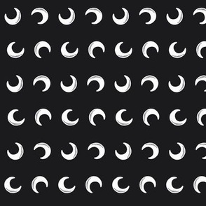 Small -Tumbling Moon - Black & White 