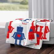 robots blue and red