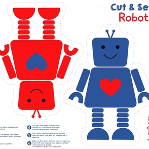 robots blue and red