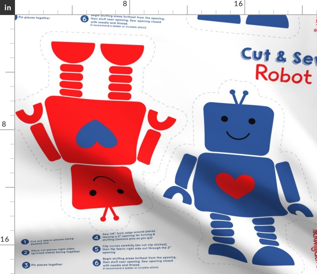 robots blue and red