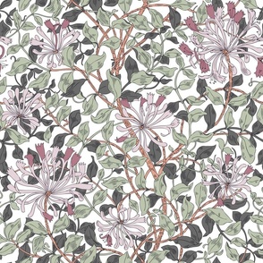 HONEYSUCKLE IN MODERN VINTAGE - WILLIAM MORRIS