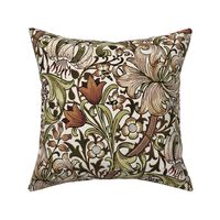 GOLDEN LILY IN AUTUMN BREEZE - WILLIAM MORRIS  - LARGE