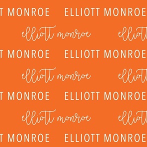 Elliott Monroe: Better Together Font + Avenir Font on Tiger