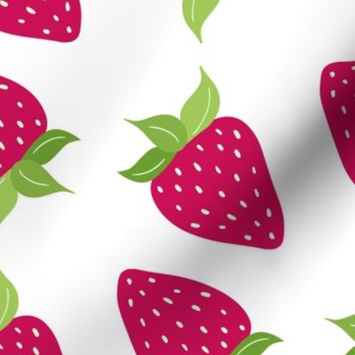 Pink strawberry pattern for kids