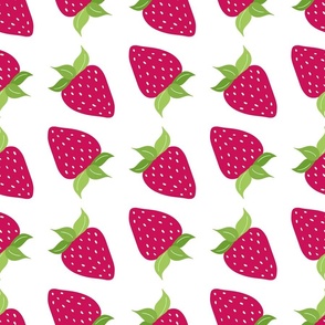 Pink strawberry pattern for kids