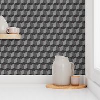 Colorful Tessellated Squares - Grey Gray