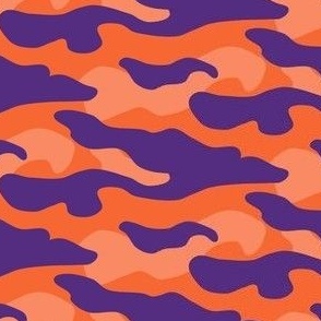 Orange and Purple Camouflage Small 