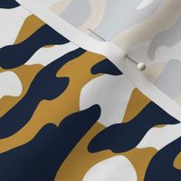 Navy and Gold Camouflage Small