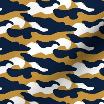 Navy and Gold Camouflage Small