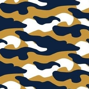 Navy and Gold Camouflage Small