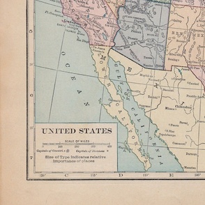Vintage Map of United States