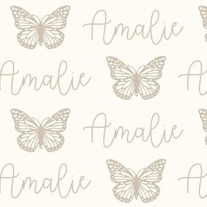Amalie: Better Together Font + Crema Butterflies