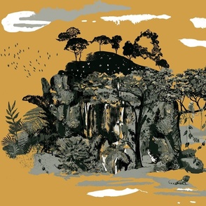 Borneo landscape duotone