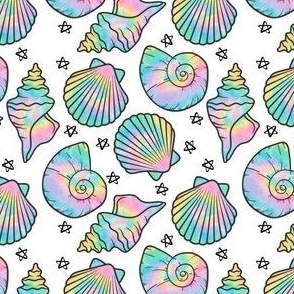 Tie Dye Sea Shells