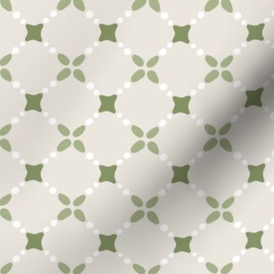 Alicia green geometric tile