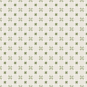 Alicia green geometric tile