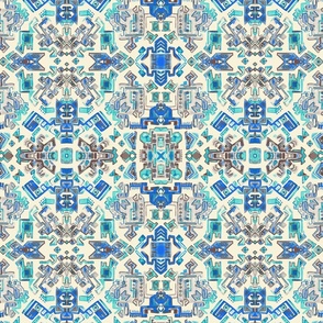 Ornamental decorative pattern geometric maya