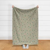 Squirrelly Autumn Whimsy - Coordinate 2 Sage Green