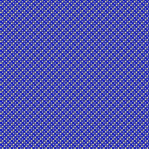 Neon Checks Ditsy - Cobalt and Chartreuse