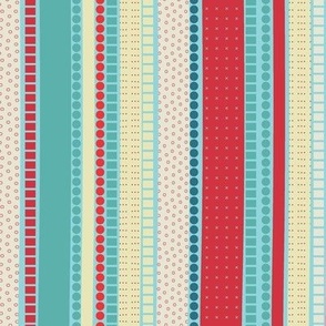 Mod Stripe-Mid-Century Blues Palette