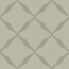 Garden Lattice- cottagecore beige, whimsy wavy pattern fabric