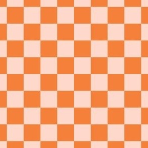 Orange and Pink Checkered