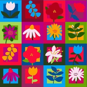 Floral Quilt - Multicolor