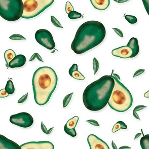 Fresh Juicy Avocados Pattern