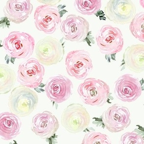 Pink Watercolor Florals