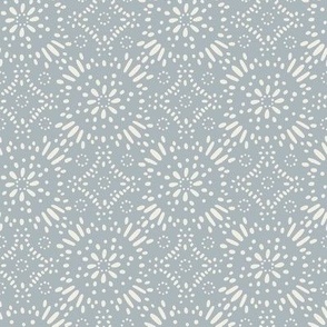 doodle tile_creamy white French grey blue_micro hand drawn geometric