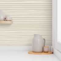 Hand Drawn Horizontal Stripes | Bone Beige, Creamy White | Contemporary Geometric Blender 02