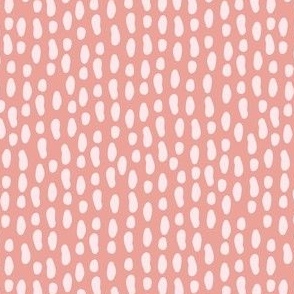 Soft Pink Organic Polka Dot Pattern