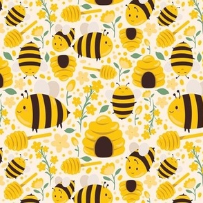 Spring Bee Pattern 1