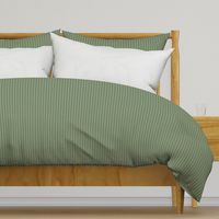 Ticking Stripe dark: Dark Sage Green Pillow Ticking