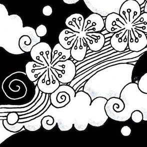 japanese_clouds_and_blossom-Black