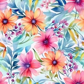 Flowers 1 - Watercolor