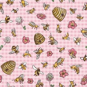 Wonderful World of Bees - Medium Pink