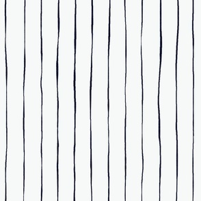 24x24 wonky pinstripes black stripes on white