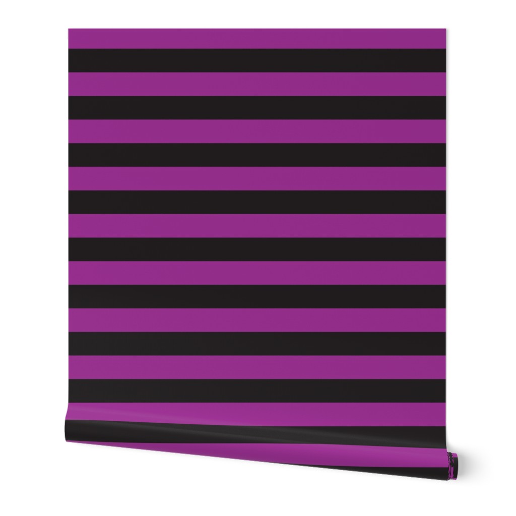 Halloween 1" Stripes purple/black