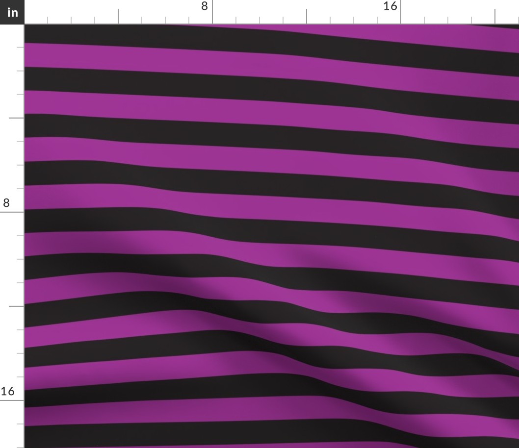 Halloween 1" Stripes purple/black