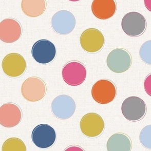 Offset Dots - Deep Pastel Mix