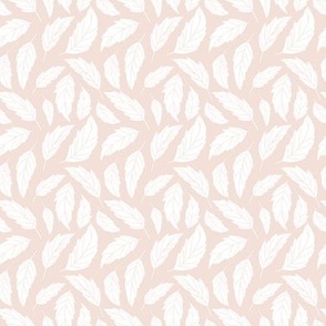 Mini - Neutral winter leaves. Botanical seamless pattern