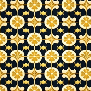 elegant italian lemon tile seamless pattern concep