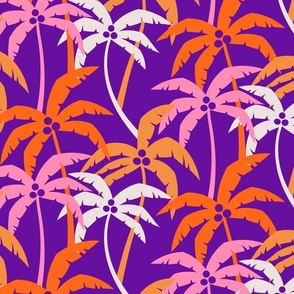 Vibrant Tropical Palm Trees