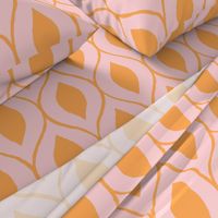 Ogee Ikat pink orange (L)