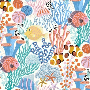 Tropical coral reef/large