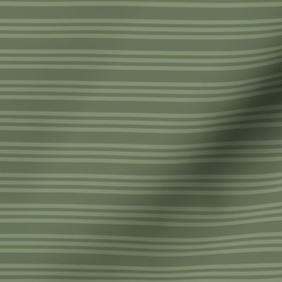Bandy Stripe dark: Dark Sage Horizontal Stripes 