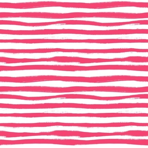 Red Pink Stripes on White Background